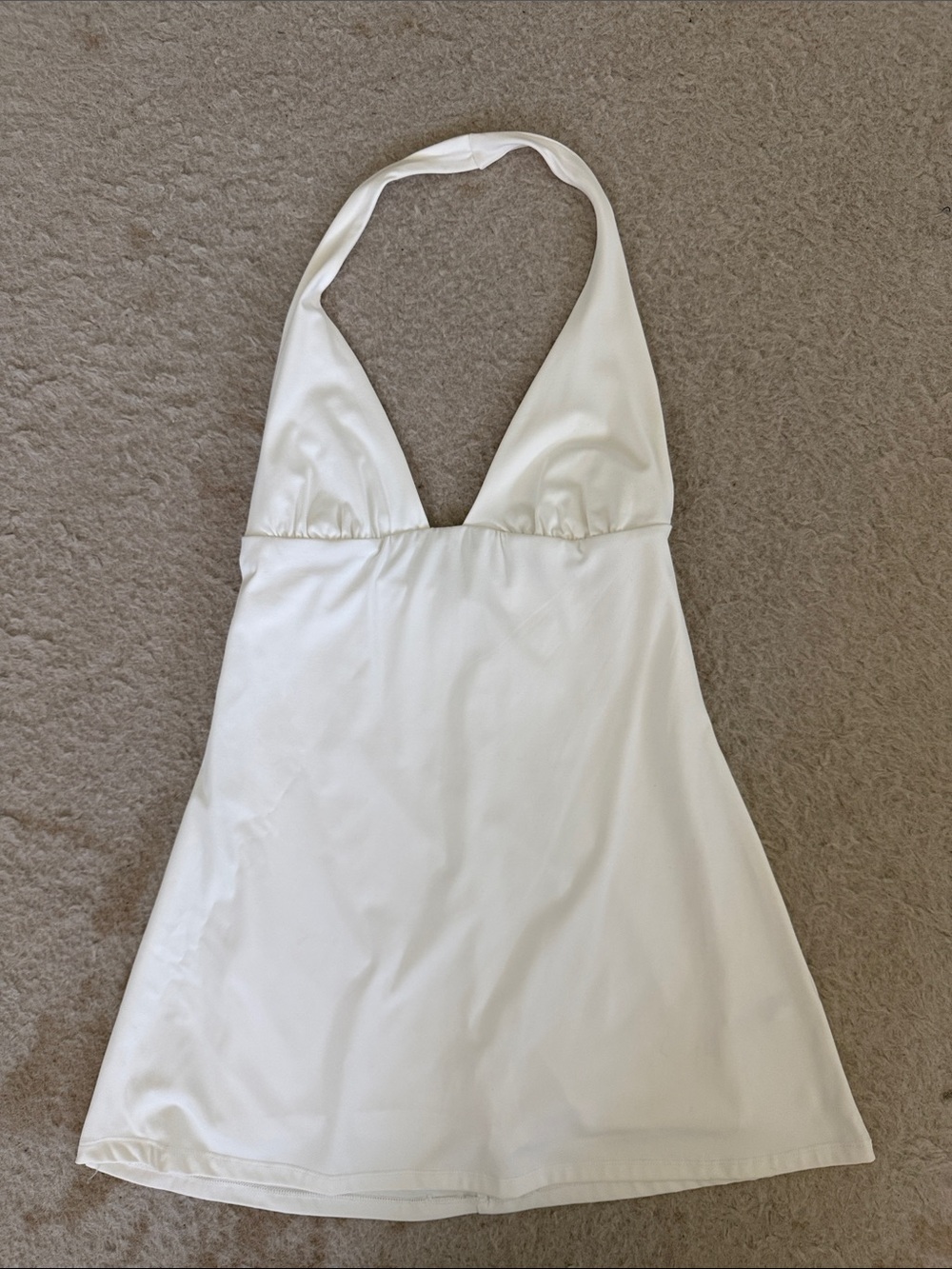 Women’s Halter Mini Dress - White